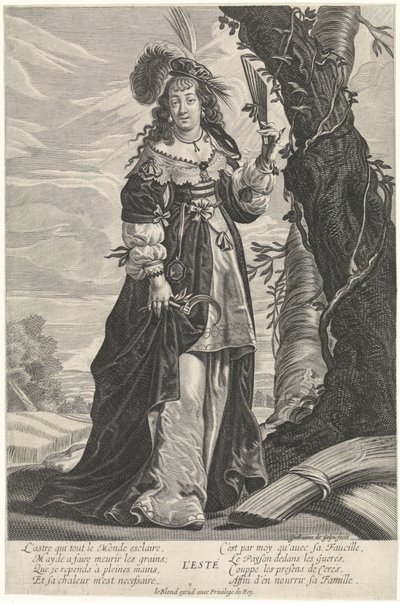 Summer in the Form of a Woman (The Four Seasons) by Guilliam de Gheyn