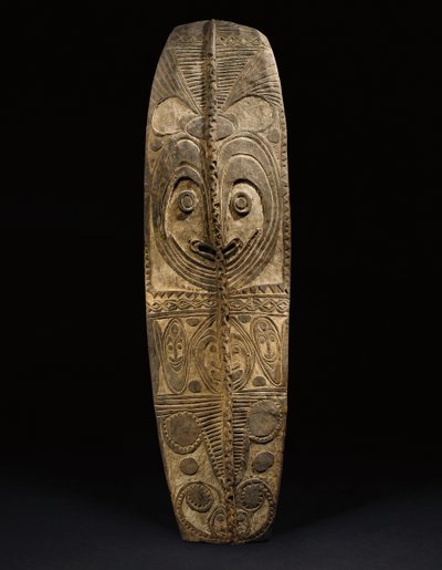Oval East Sepik Shield, Wogamusin or April River by Guinean New