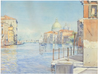 The Grand Canal, Venice, with the Santa Maria della Salute by Gunnar Widforss