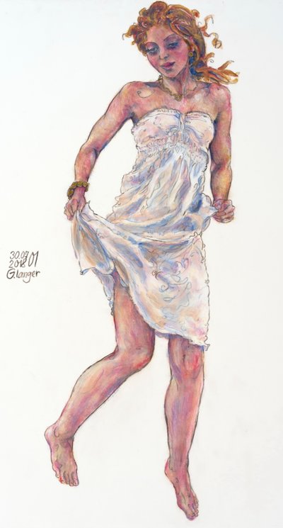 Portrait of a Woman, Spring Awakening by Gunter Langer