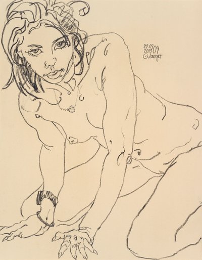 Female Nude, Rainbow by Gunter Langer