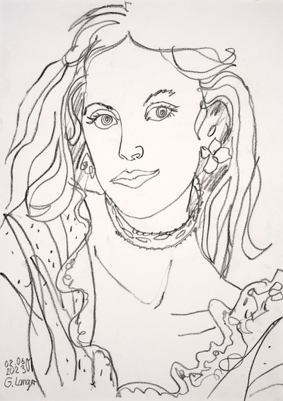 Female Student by Gunter Langer