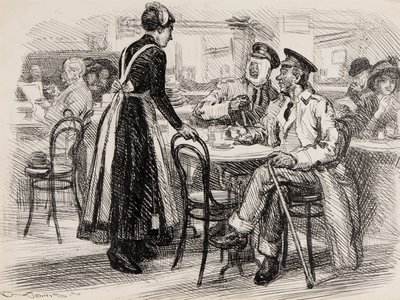 WWI Cartoon, Probably for Punch, 1916 by Gurnell Charles Jennis