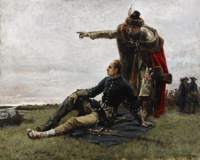 Charles XII of Sweden and Ivan Mazepa after the Battle of Poltava, 1879 by Gustaf Cederström