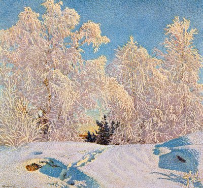Frost in Sunshine by Gustaf Edolf Fjaestad
