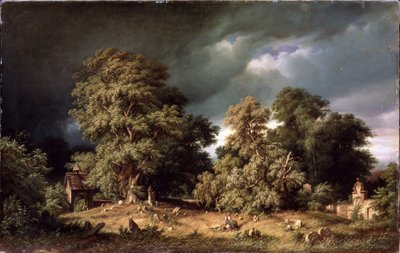 The Old Cemetery by Gustav Adolf Closs
