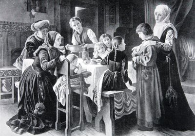 The boyhood of Martin Luther, illustration from 