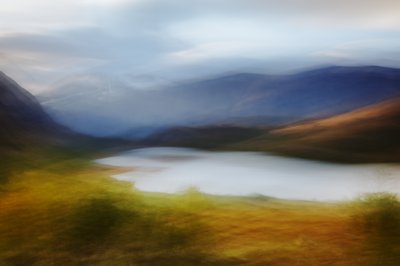 Misty Mountain Lake by Gustav Davidsson