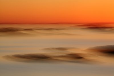 Orange Desert Abstract by Gustav Davidsson
