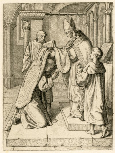 Martin Luther is Ordained as a Priest by Gustav Ferdinand Leopold Konig