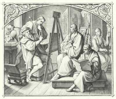 Martin Luther (engraving) by Gustav Ferdinand Leopold Konig