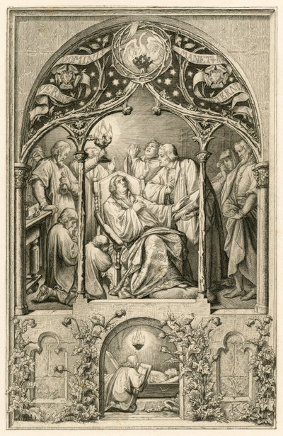 The Death of Martin Luther by Gustav Ferdinand Leopold Konig