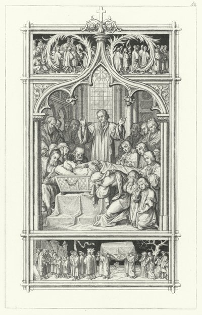 The funeral of Martin Luther by Gustav Ferdinand Leopold Konig