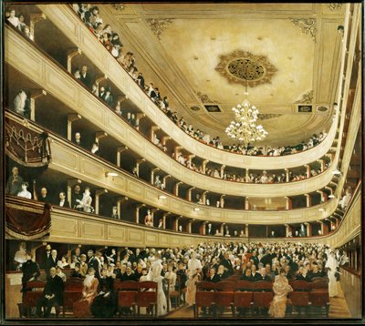Auditorium in the Old Court Theatre by Gustav Klimt