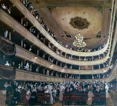 Auditorium in the Old Burgtheater, Vienna by Gustav Klimt