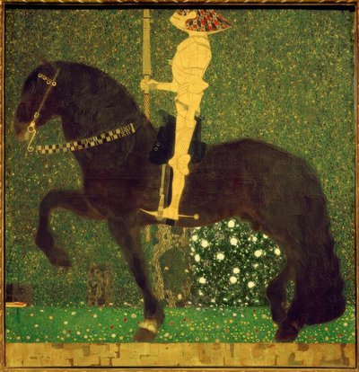 Life is a Struggle (Knight; The Golden Knight) by Gustav Klimt