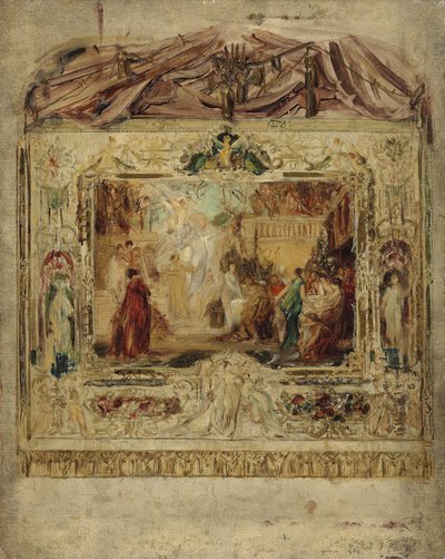 Design for a Theatre Curtain, c.1883-85 by Gustav Klimt