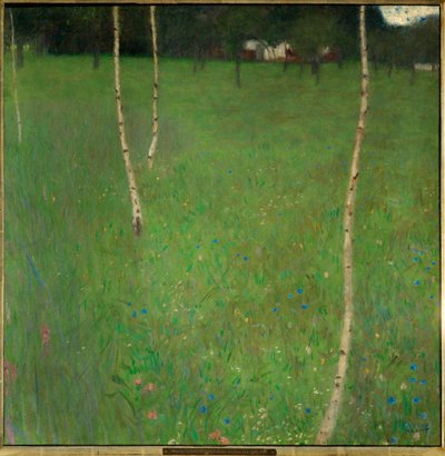 Farmhouse with Birch Trees by Gustav Klimt