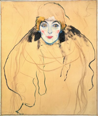 Female Head by Gustav Klimt