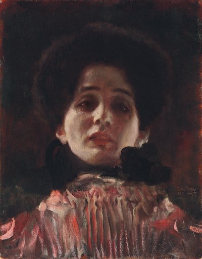 Full-Face Portrait of a Lady, c.1898 by Gustav Klimt