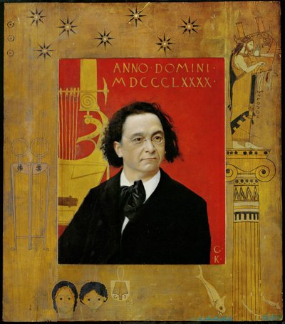 Joseph Pembauer, Pianist and Piano Teacher by Gustav Klimt