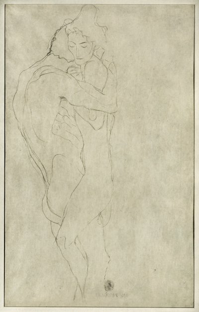 Lovers by Gustav Klimt