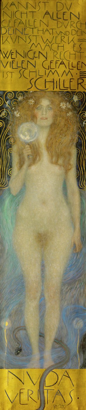 Nude Veritas by Gustav Klimt