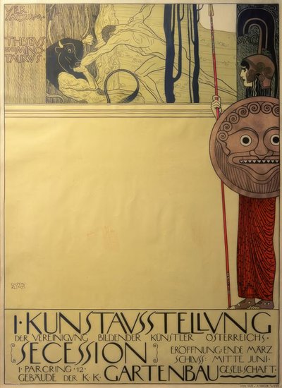 Poster for the First Secession Exhibition (censored) by Gustav Klimt