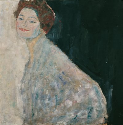 Portrait of a Lady in White by Gustav Klimt