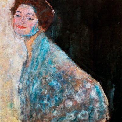 Portrait of a Lady in white (unfinished), 1917 by Gustav Klimt