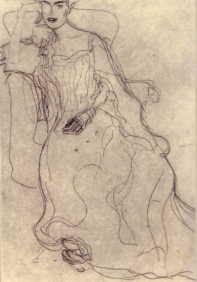 Study for the Painting Portrait of Adele Bloch-Bauer I by Gustav Klimt
