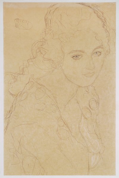 Study for the Painting Portrait Ria Munk III by Gustav Klimt