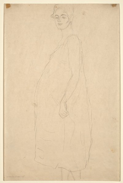 Study of a Dressed Pregnant Woman, c.1915-16 by Gustav Klimt