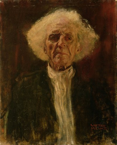 Study of the Head of a Blind Man by Gustav Klimt