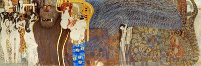 The Beethoven Frieze (detail): The Hostile Forces by Gustav Klimt