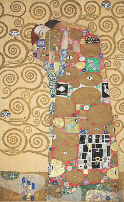 The Stoclet Frieze, Detail: Fulfillment The Embrace by Gustav Klimt