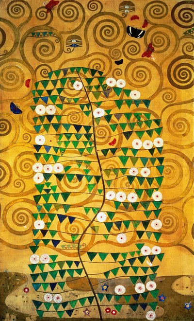 The Stoclet Frieze, Detail: Tree of Life, 1905-1909 by Gustav Klimt