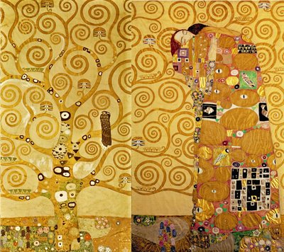 The Stoclet Frieze (detail) by Gustav Klimt