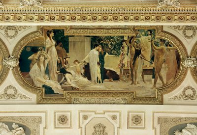 Vienna Burgtheater, Ceiling Fresco (detail) by Gustav Klimt