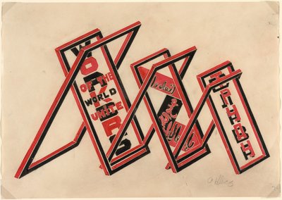 Propaganda Stand (Workers of the World Unite) by Gustav Klutsis