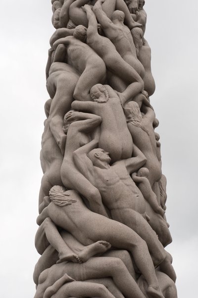 People Monolith, sculpture in Frogner Park, Oslo, Norway by Gustav Vigeland