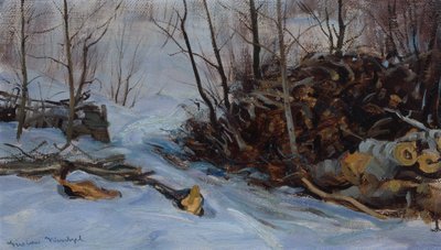Winter Landscape by Gustav Wentzel