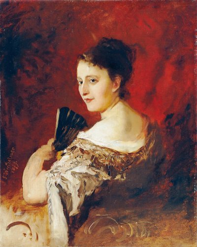 Theresia Fritz at About 18 Years Old by Gustav Wertheimer