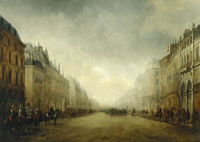 Review passed by the Prince-President on the Grand Boulevards by Gustave Edward Barry