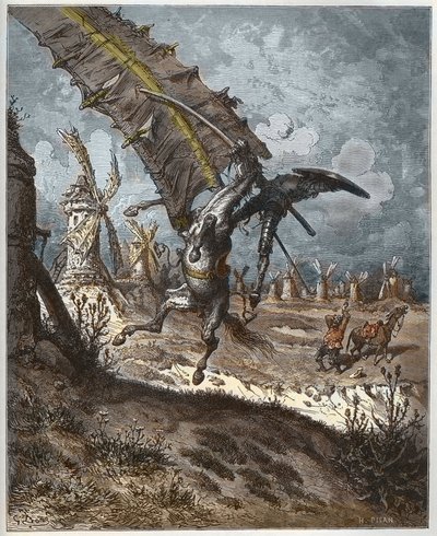 Don Quixote and the Windmills from 