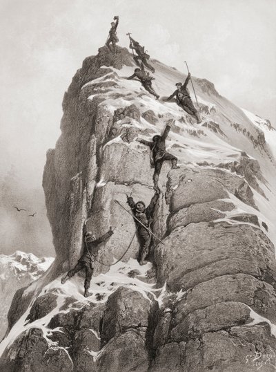 First Ascent of the Matterhorn by Gustave (after) Dore