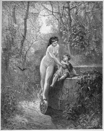 The Goddess Fortune saves the Little Child from the Well - from 