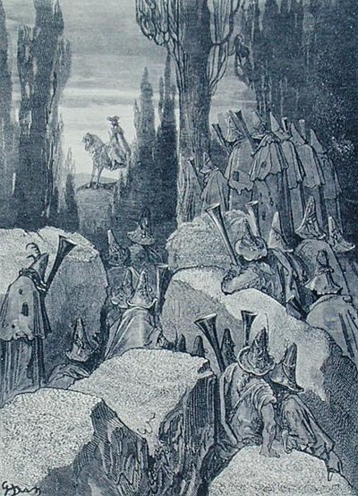 Munchausen Among the Brigands, from 