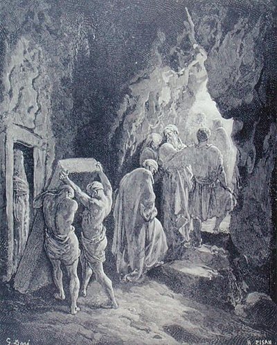 The Burial of Sarah, Engraved by Heliodore Joseph Pisan by Gustave (after) Dore