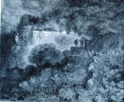 The Castle overgrown with vegetation, illustration for 